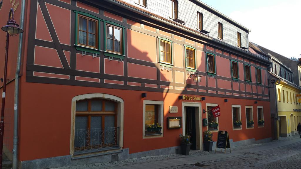 Gasthaus& Pension Zum Roten Haus バート・シャンダウ エクステリア 写真